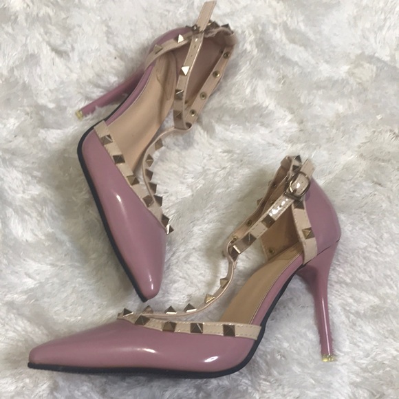 Shishang Girl Studded pink pumps - Picture 2 of 7